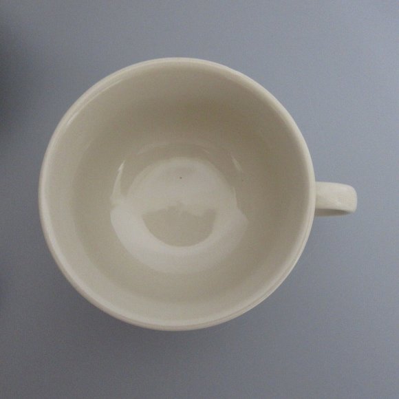 Stoneware Tea for One 3 pc Stackable Set with Teapot & Cup Cream w/Brown Lid - Picture 11 of 13